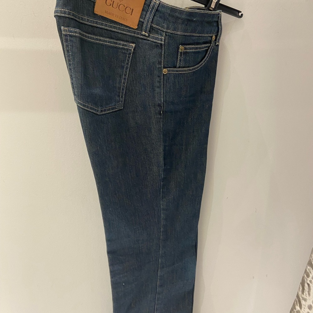 Gucci jeans Freida  Gianinini , low rise, straight.